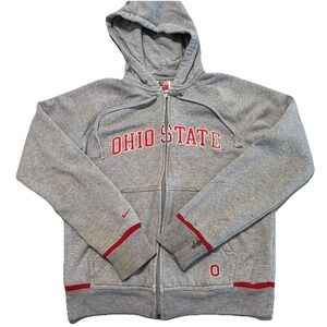 Colosseum Scarlet Red Ohio State Buckeyes Big Logo Pullover Hoodie Youth S 8-10
